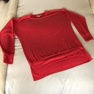 LNA Cranberry Oversized Sweater/Sweatshirt